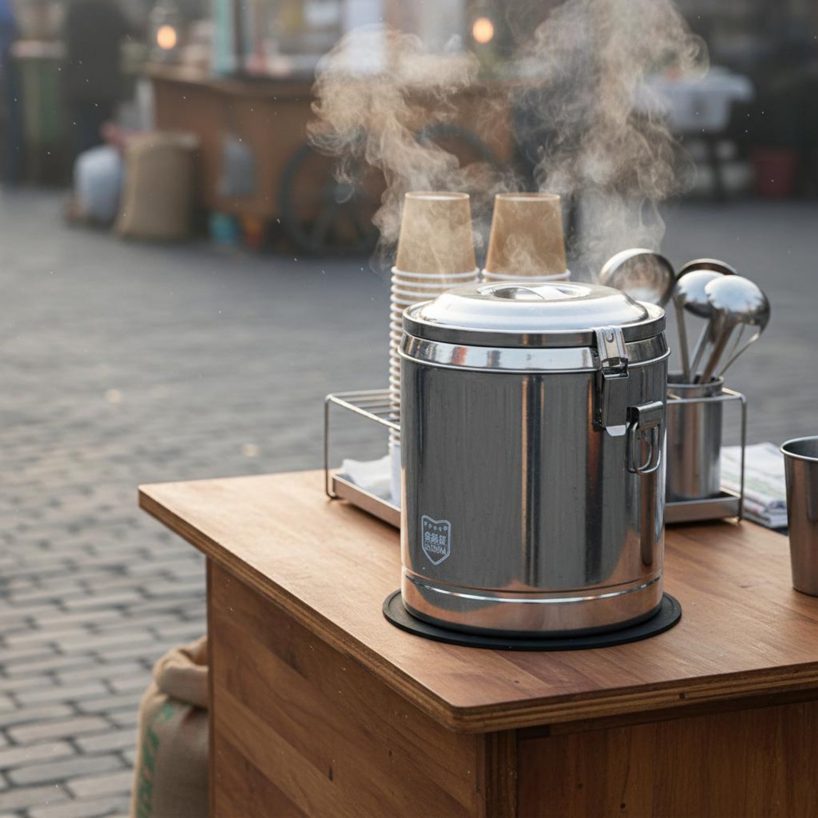 Cold Drink Dispenser - Stainless Steel Insulated Barrel Leak-Resistant Design