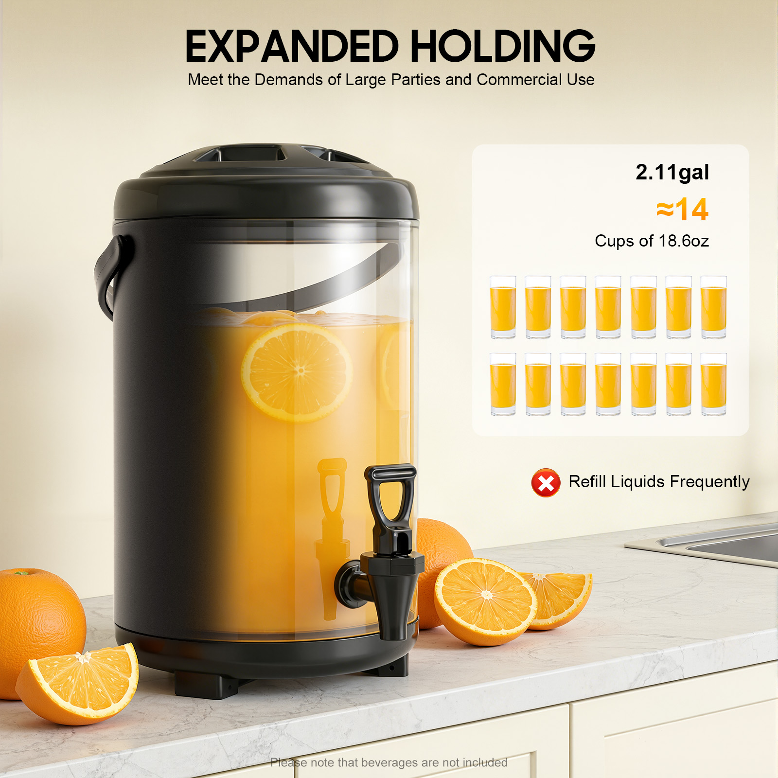 10L Thermal Barrel No Temperat - Cold Drink Dispenser 评论和价格