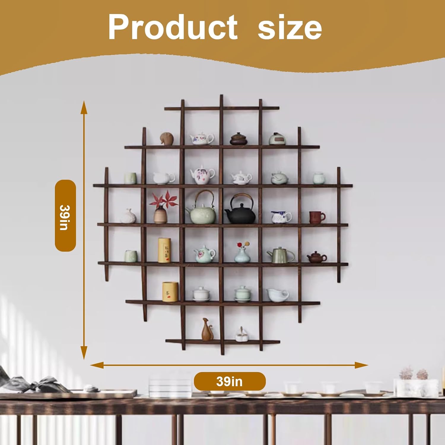Solid Wood Chinese Tea Cup Hol - Commercial Kitchen Walls 评论和价格