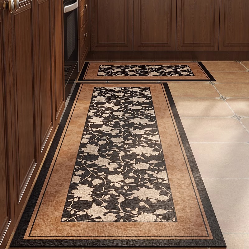 Kitchen Vinyl Rug PVC Antifoul - Commercial Kitchen Mats Anti Fatigue 评论和价格