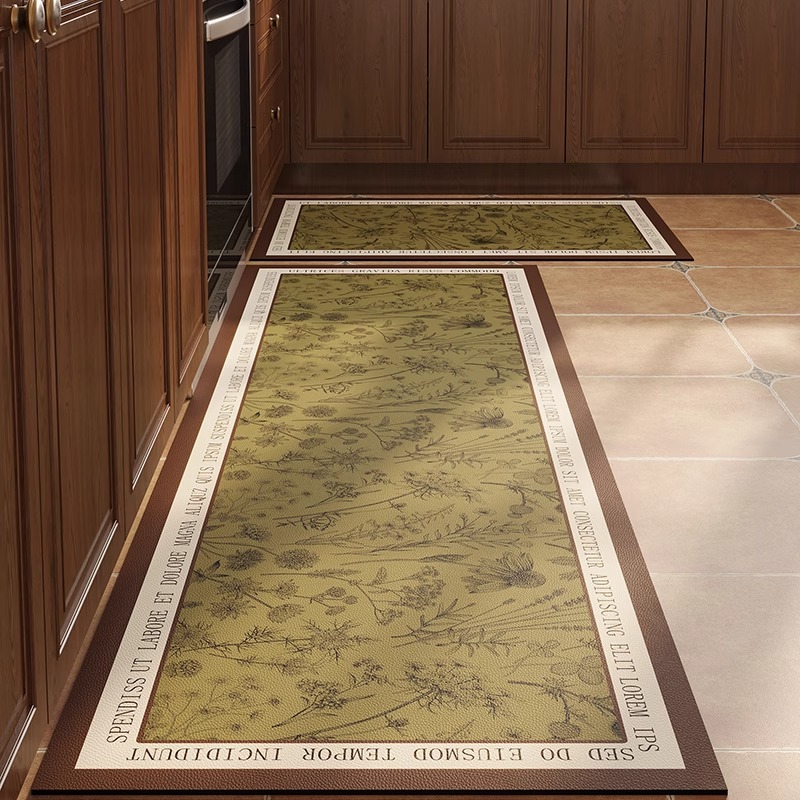Kitchen Vinyl Rug PVC Antifoul - Commercial Kitchen Mats Anti Fatigue 评论和价格
