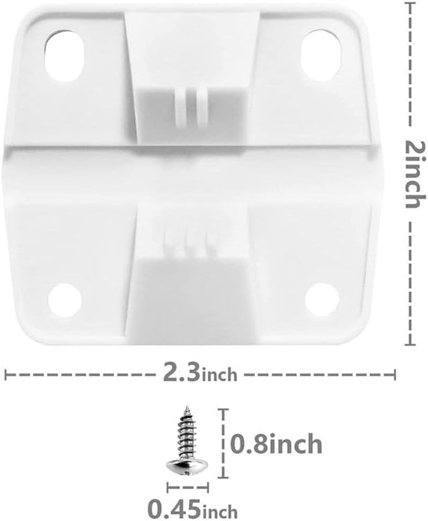 2Pcs White Plastic Cooler Hing - Commercial Chest Freezer 评论和价格