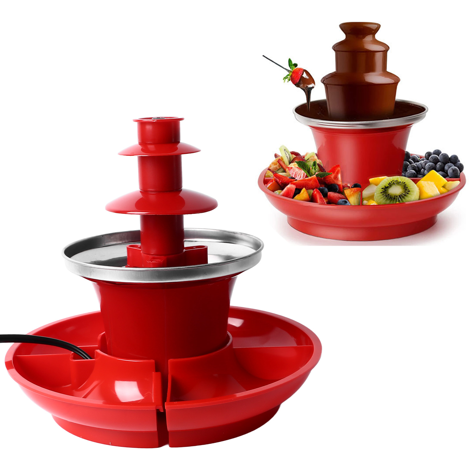 3 Layer Chocolate Sauce Founta - Chocolate Fountain Commercial 评论和价格