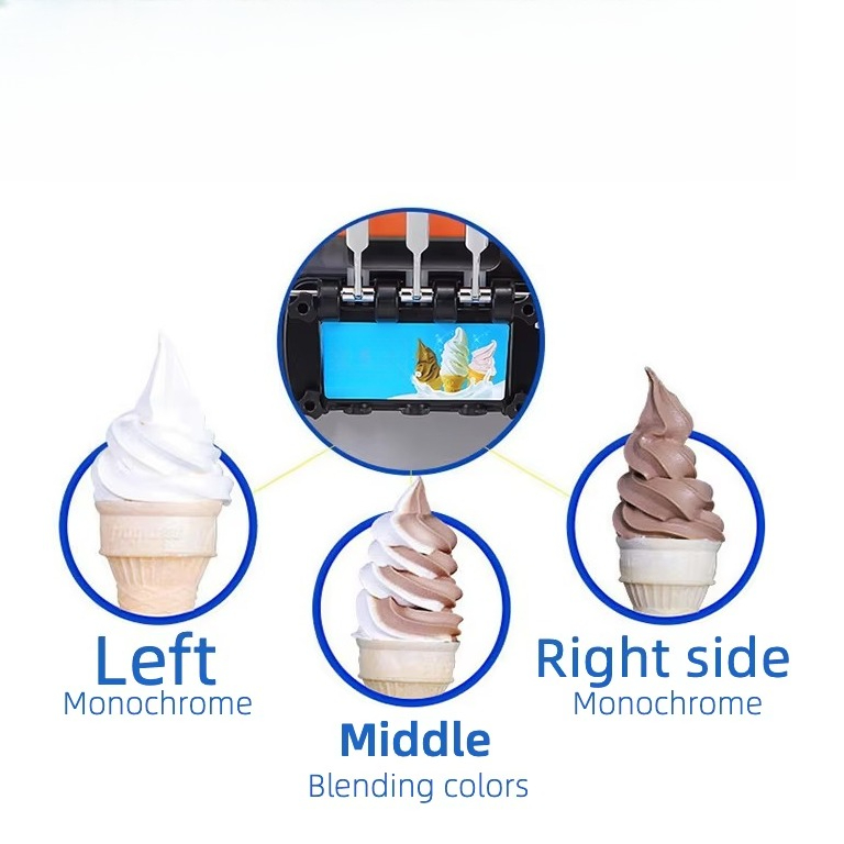 Fully Automatic 20~28L/h Soft  - Soft Serve Ice Cream Machine 评论和价格