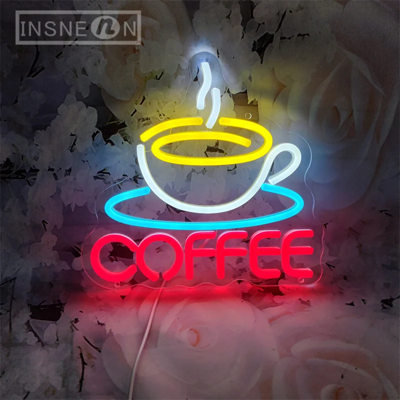 Coffee Cup Designed Neon Sign  - Commercial Kitchen Walls 评论和价格