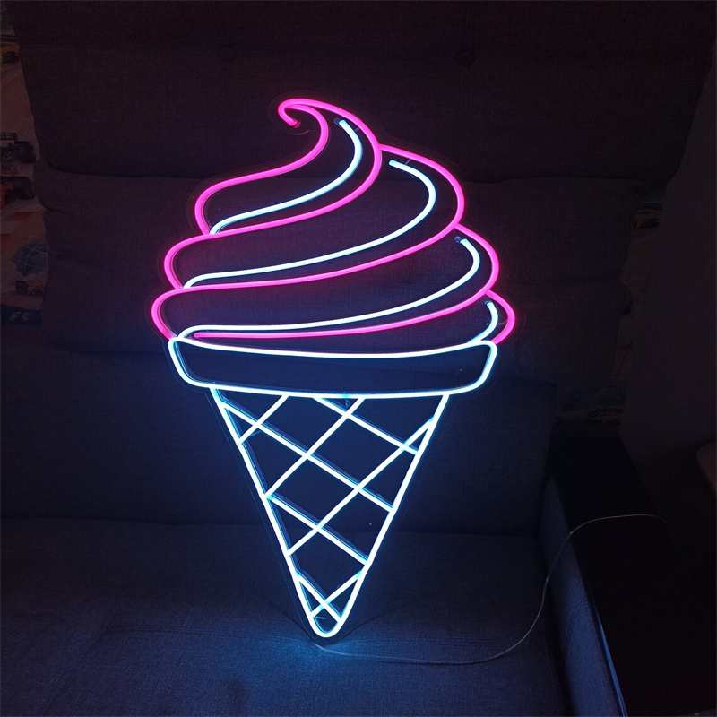 Ice Cream LED Neon Light | Wal - Commercial Kitchen Walls 评论和价格