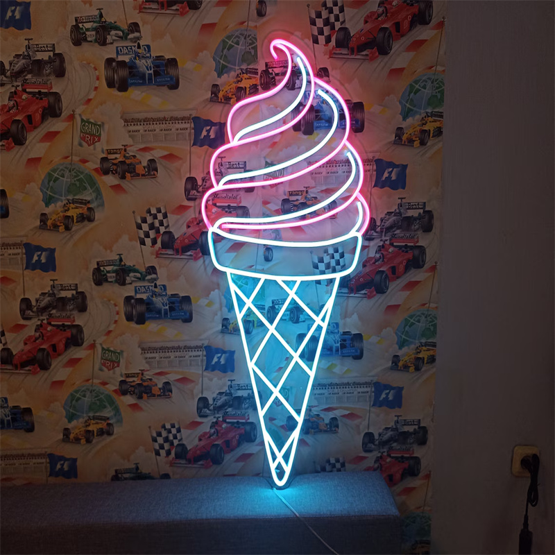 Ice Cream LED Neon Light | Wal - Commercial Kitchen Walls 评论和价格