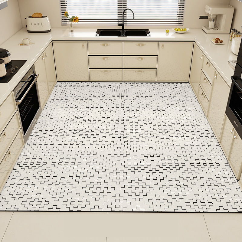 Black Kitchen Rug Pvc Waterpro - Commercial Kitchen Mats Anti Fatigue 评论和价格