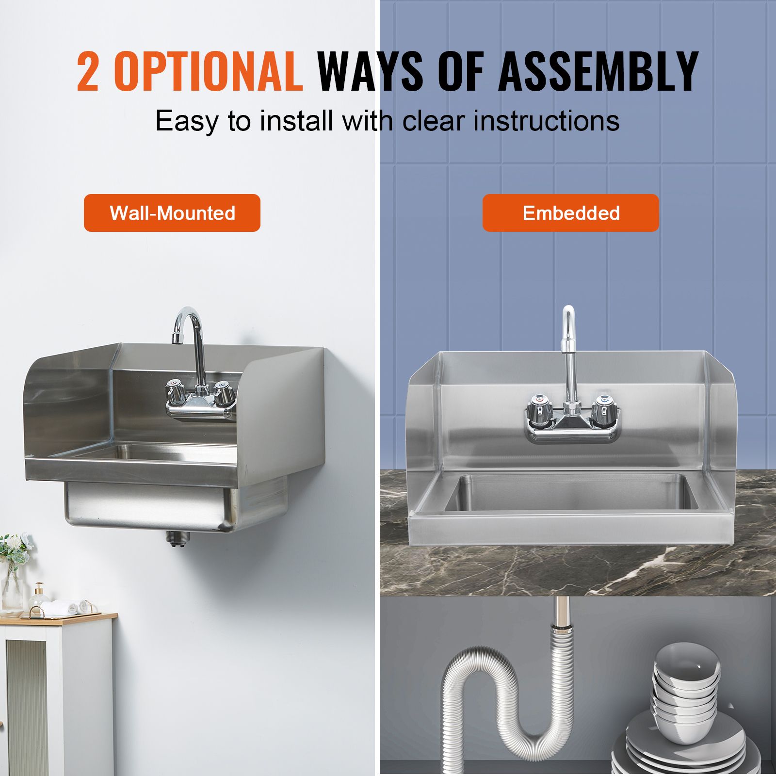 Commercial Hand Sink with Fauc - Commercial Kitchen Walls 评论和价格