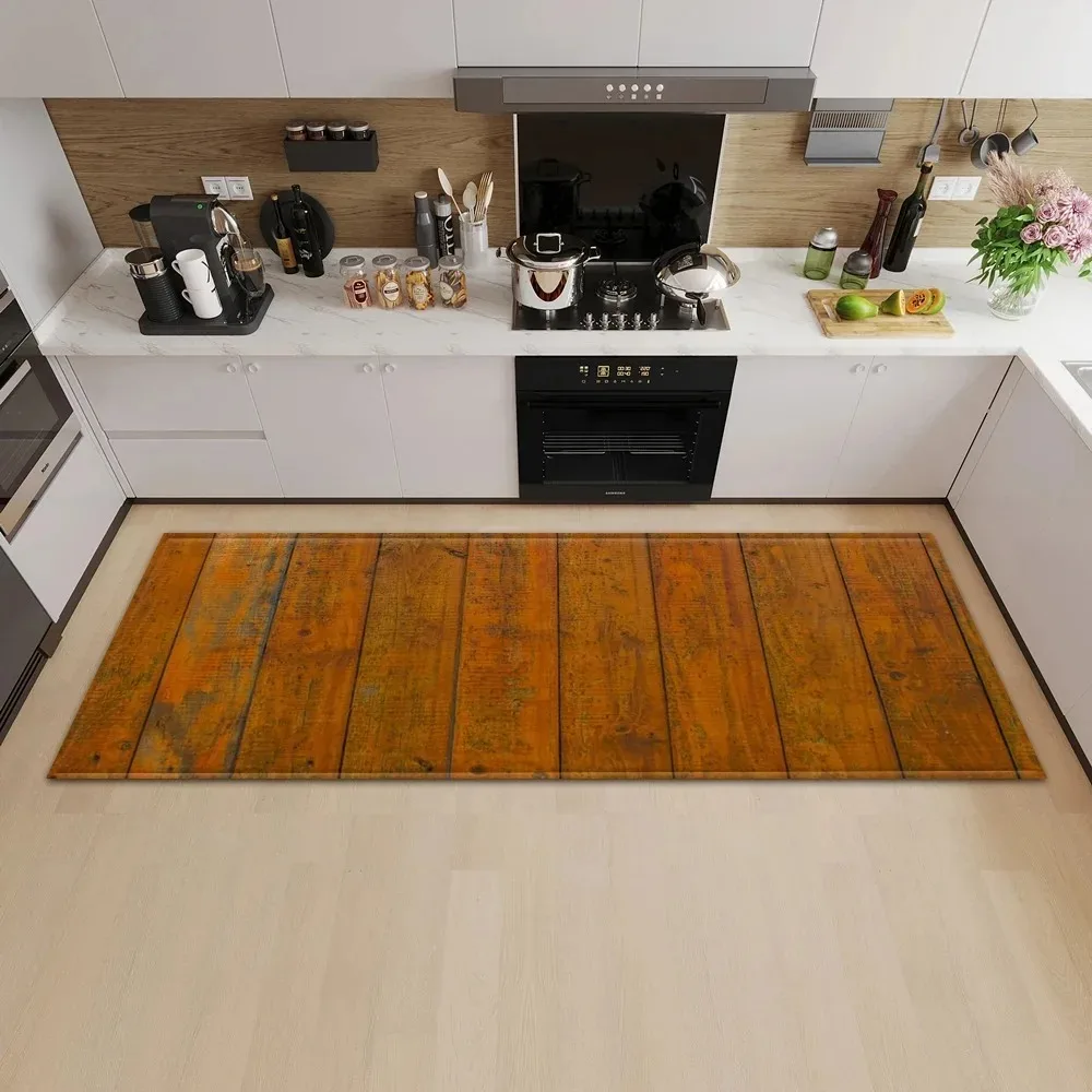 Classic Wood Grain Printed Flo - Commercial Kitchen Mats Anti Fatigue 评论和价格