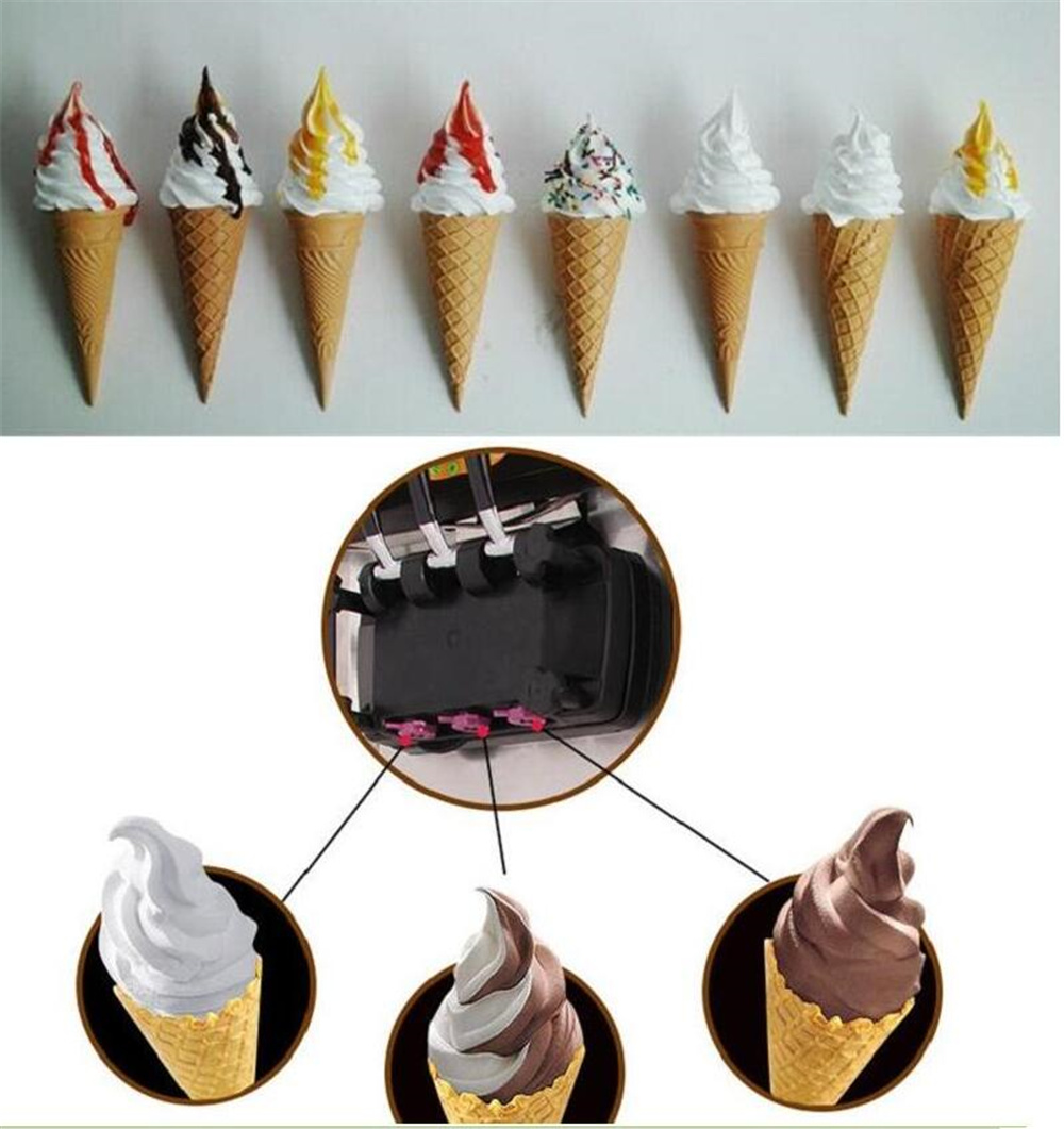Ice Cream Maker 20-22L/h 3 Fla - Soft Serve Ice Cream Machine 评论和价格