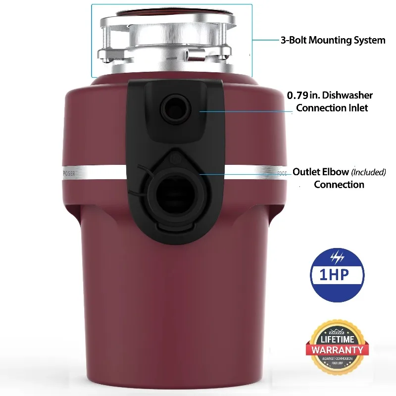Electric Food Waste Disposer f - Commercial Kitchen Garbage Disposal 评论和价格