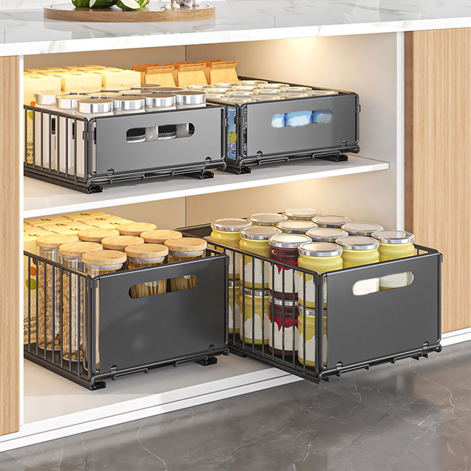 Pull Out Kitchen Storage Rack  - Commercial Kitchen Swing Door 评论和价格